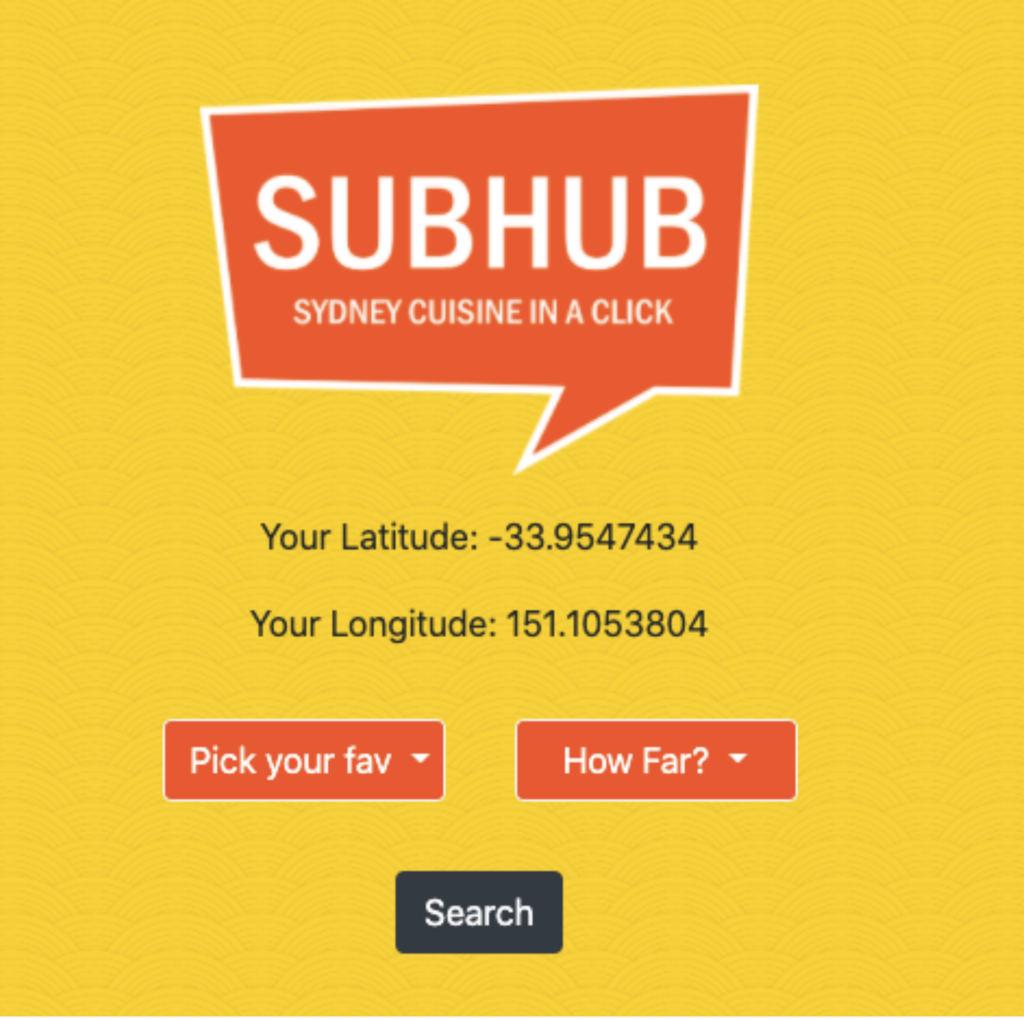SubHub-Food-Finder
